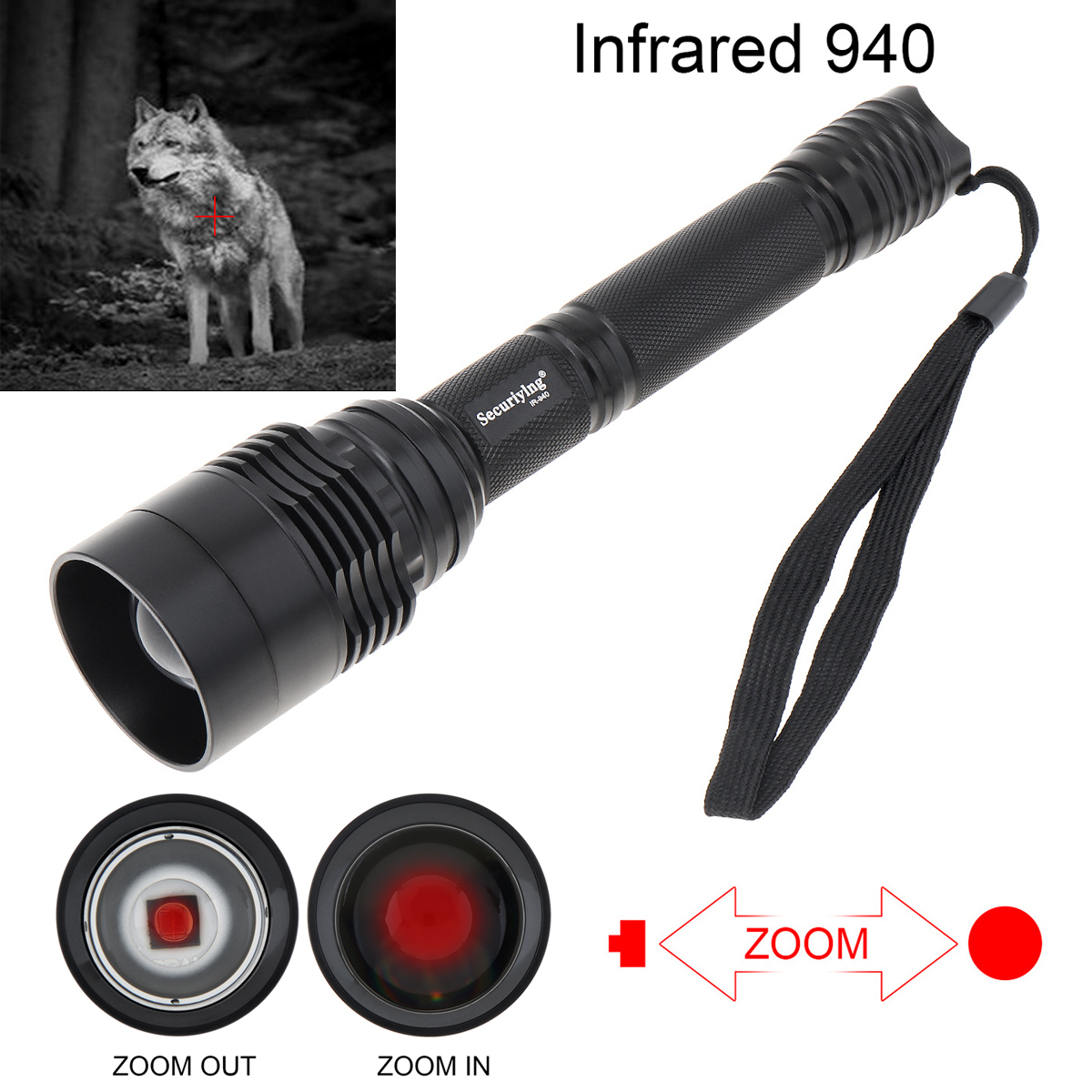 Lanterna infravermelha 10W IR  - Hunting Thermal Imaging Scope avaliação e preço